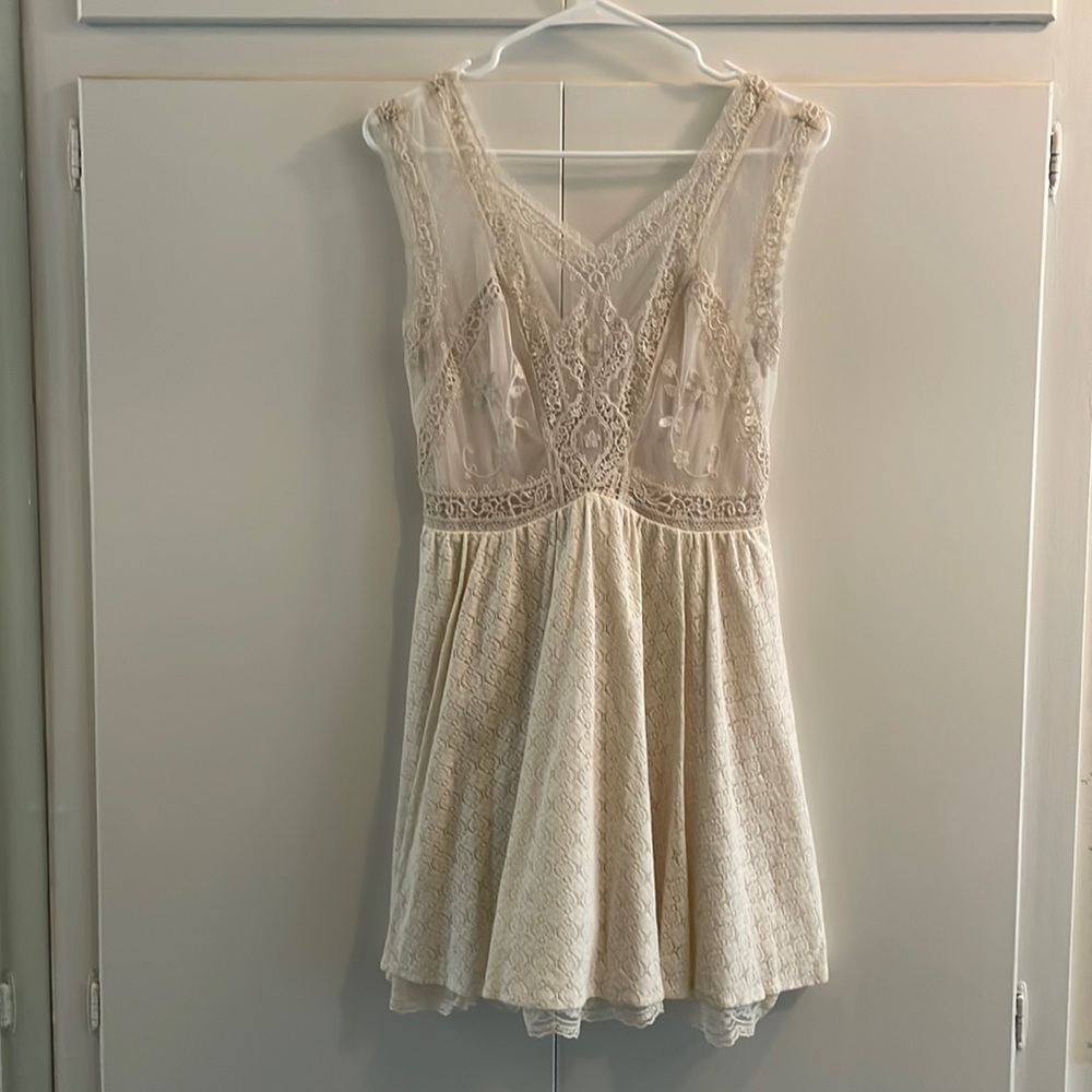 Free People Lace Mini Dress